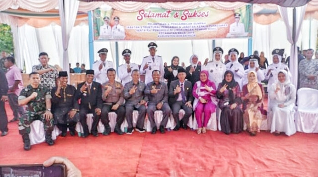 Bupati Rohil Lantik Pejabat Struktural dan Pengawas di Kecamatan Balai Jaya