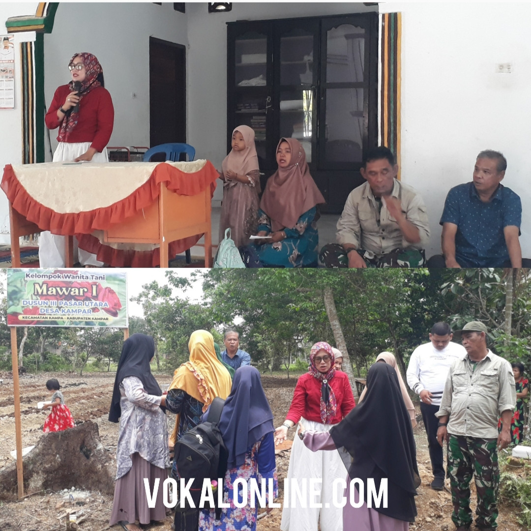Haswinda Reses di Desa Pasar  Kampar, Berikan Bantuan langsung  Lespeker dan Bantuan  Bibit Kepada I