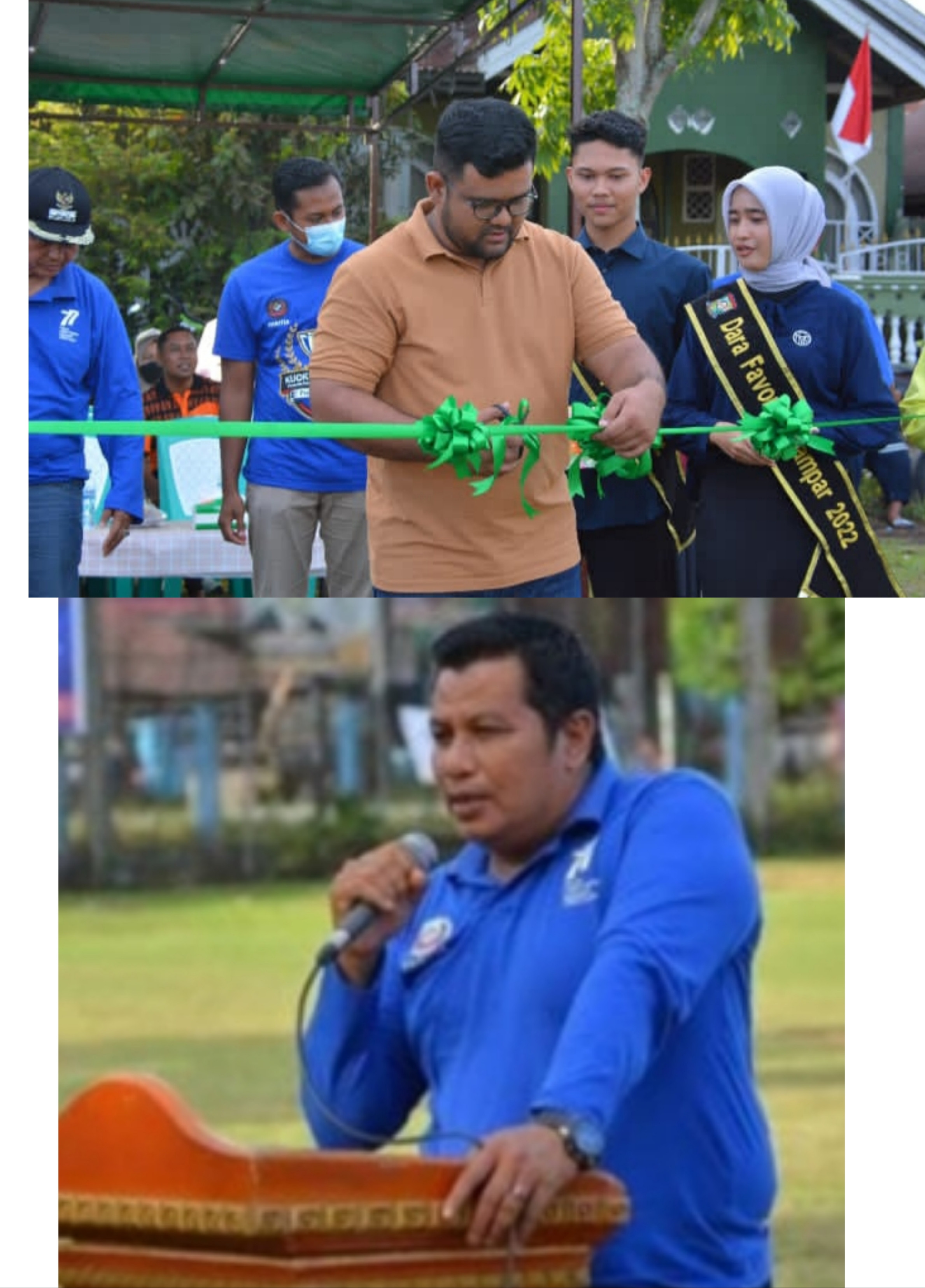 Ketua DPC Demokrat Kampar, Bung Ardo Buka Turnamen Sepak Bola Kuok Cup 2022