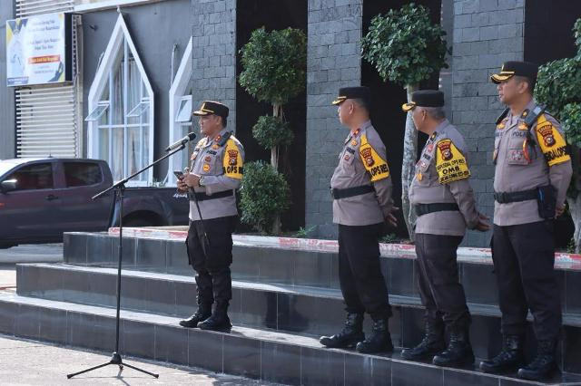 Cek Pelaksanaan OMB, Ini Pesan Kapolres Meranti kepada Personel