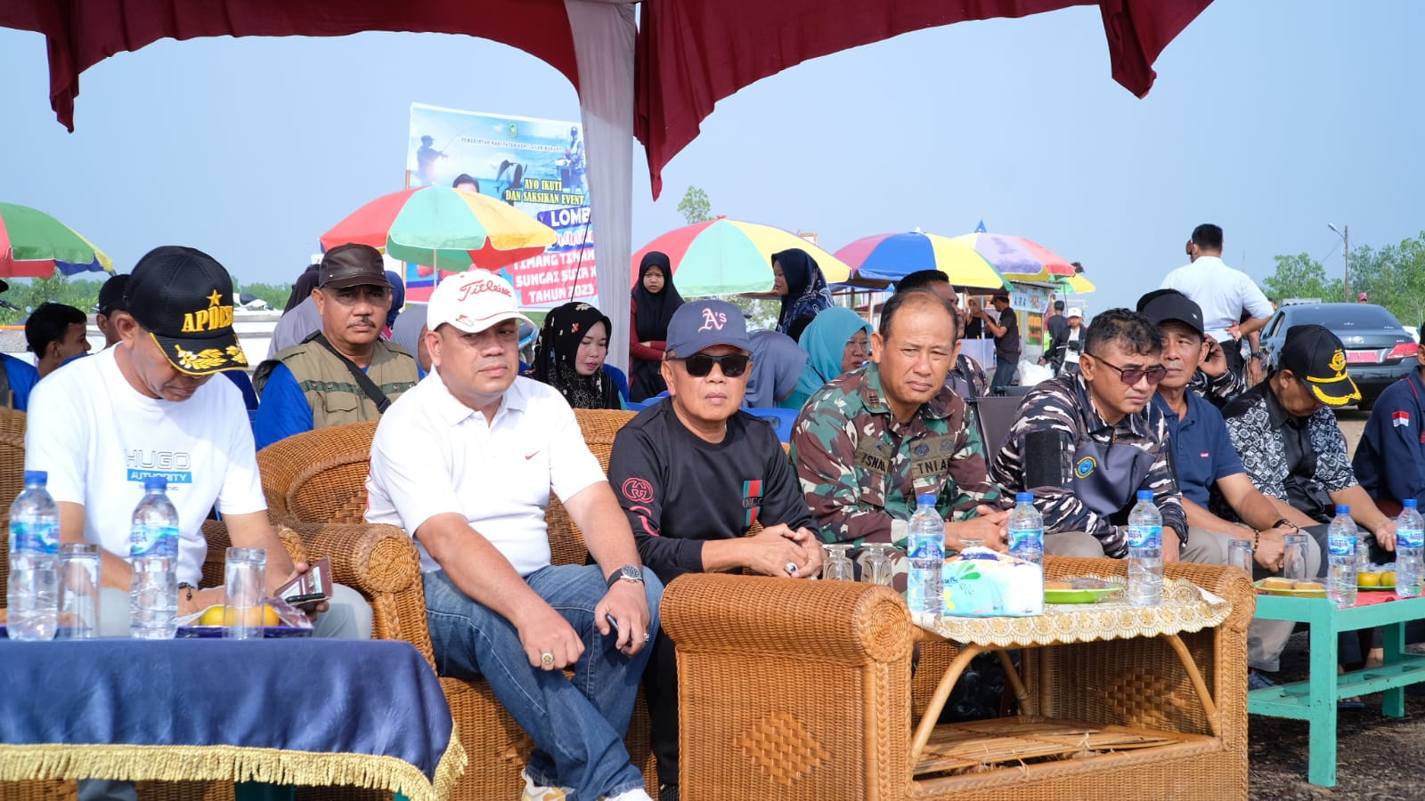 Plt Bupati Asmar Buka Lomba Mancing Timang Sungai Suir 2023