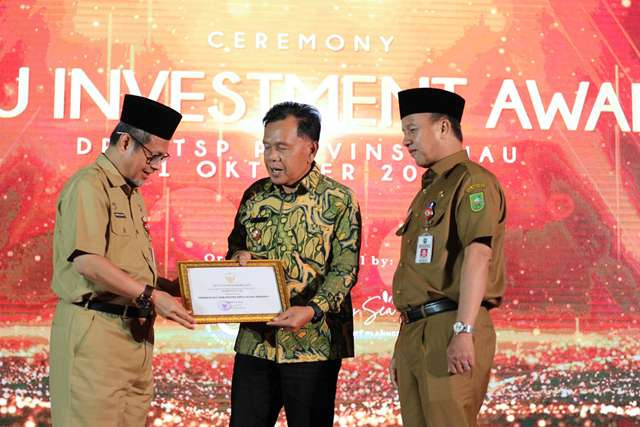 Meranti Raih Peringkat Tiga LKPM dalam Riau Investment Award Tahun 2023