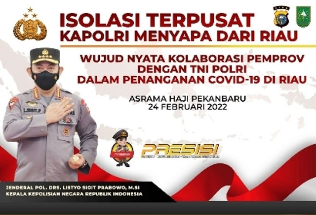 Kapolri Jenderal Listyo Sigit Kunjungi Riau, Hari Ini Tinjau Isoter