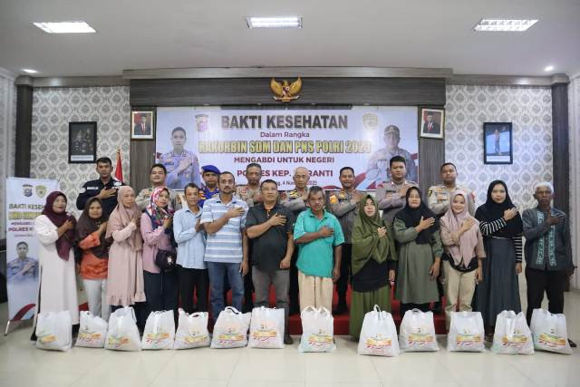 Polres Meranti Gelar Bakes dan Baksos Rakorbin SDM bersama ASN Polri