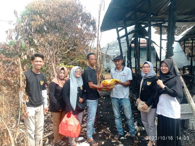 DPD Pekat IB Kembali Bantu Musibah Kebakaran di Kota Selatpanjang