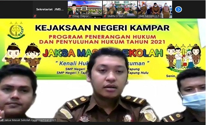Jaksa Masuk Sekolah Kejari Kampar Direspon Positif Disdikpora, Sekolah dan Siswa 