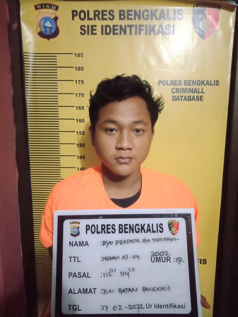 Pemuda Bengkalis Edarkan Sabu Berujung Ditangkap Polisi