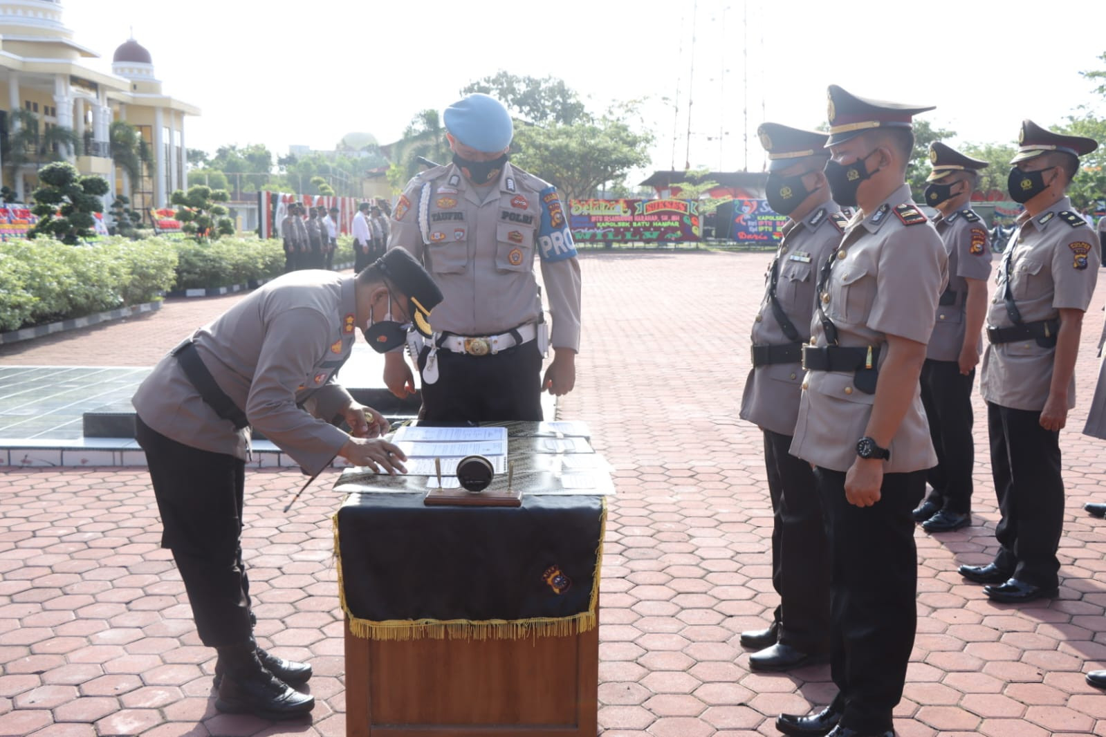 Kapolres Rohil Sertijab Sejumlah Personel