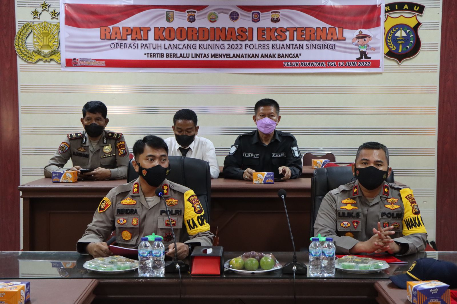 Kapolres Kuansing Harapkan Stake Holder Untuk Bersinergi Dalam Pelaksanaan Operasi Patuh tahun 2022