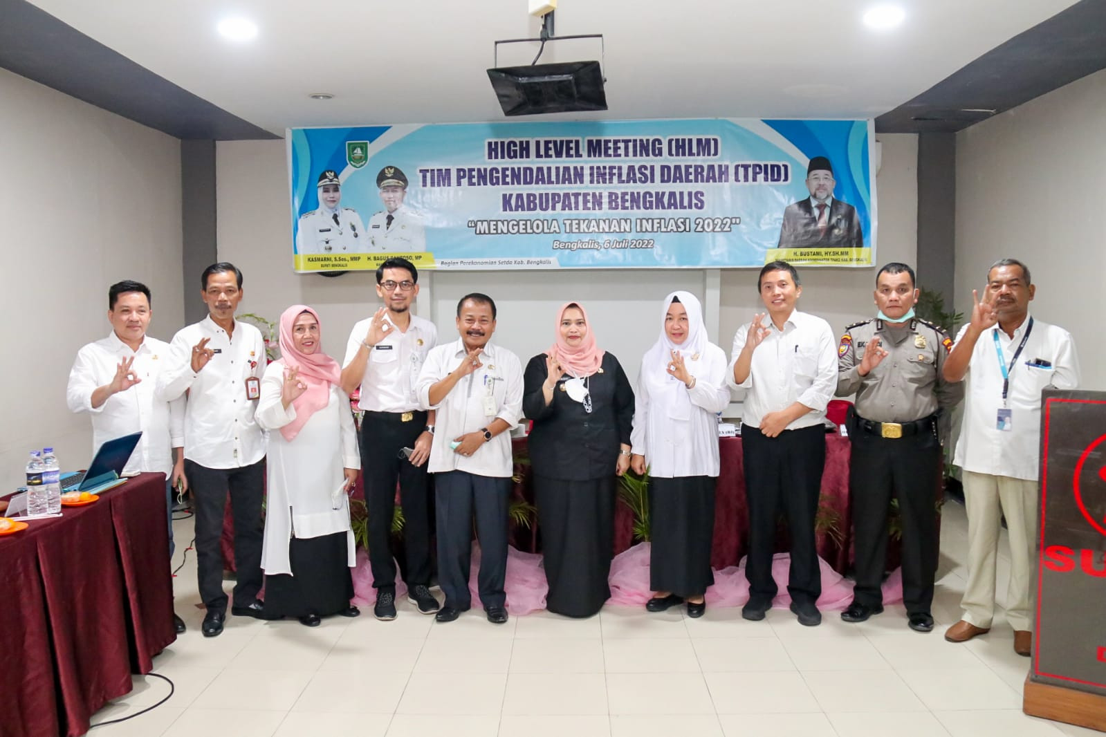 Bupati Kasmarni Buka Rakor High Level Meeting TPID Bengkalis