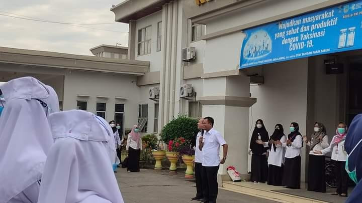 Wabup Rohil Pimpin Apel Pagi RSUD Protomo Bagansiapiapi