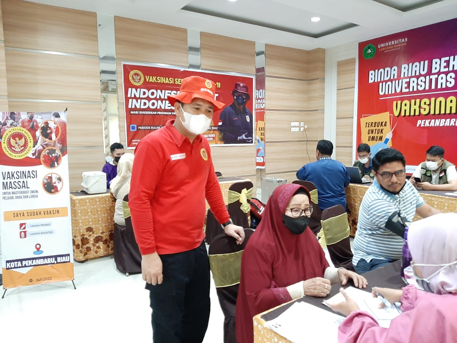 Binda Riau Gelar Vaksinasi Massal di Universitas Lancang Kuning Pekanbaru