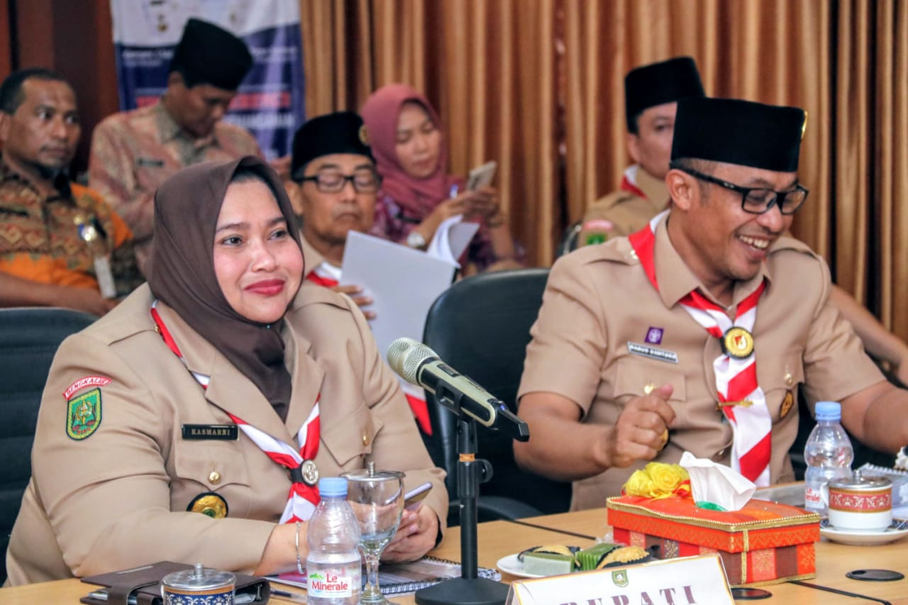 Bupati Bengkalis Ikuti Rakornas Pengendalian Inflasi Secara Virtual