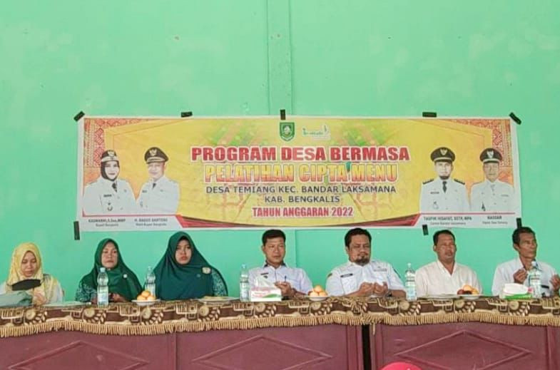 Pemdes Temiang Gelar Pelatihan Cipta Menu Bagi Ibu Ibu PKK