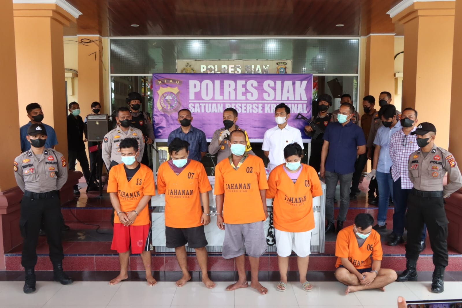 4 Orang Pelaku Eksploitasi Anak Berhasil di Bekuk Polres Siak