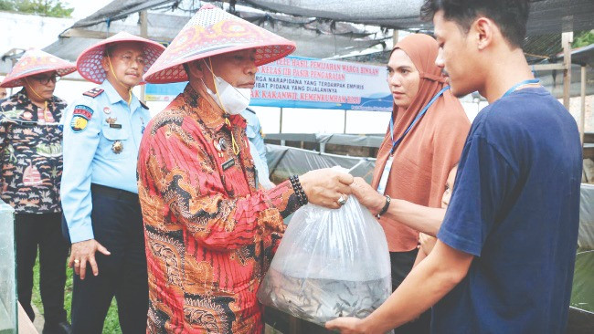 Lapas Bantu Perekonomian Keluarga Napi di Rohul