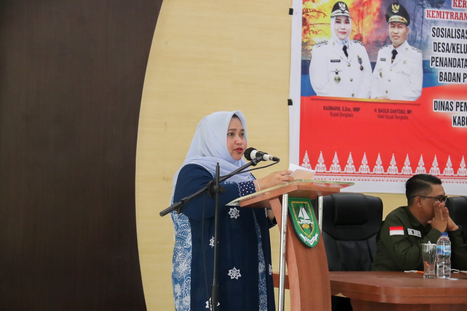 Bupati Bengkalis Buka Acara Sosialisasi Pembentukan dan Pengembangan Desa/Kelurahan Tangguh