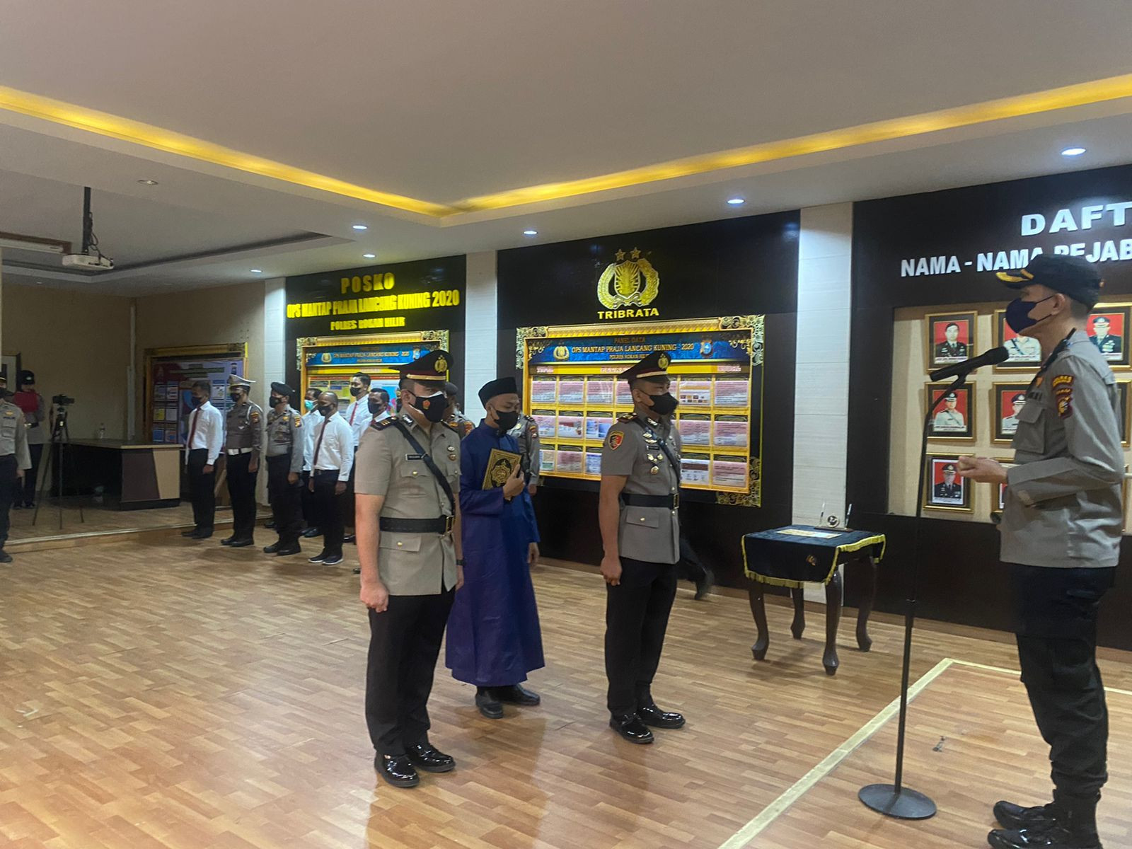 Kapolres AKBP Andrian Pramudianto Sertijab Kasatreskrim Polres Rohil