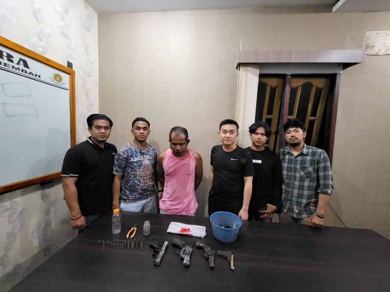 Pemilik Senpi Rakitan Di Baganbatu Diperiksa Intensif