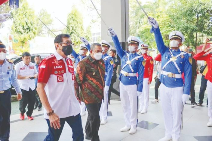 Kunker ke Riau Menteri Yasonna Laoly Minta Maksimalkan Pelayanan Hukum dan HAM
