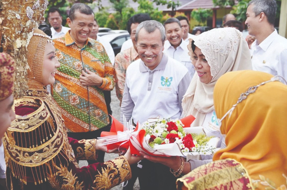 Gubri Syamsuar Hadiri Festival Pelajar Nusantara Di SMA 5 Pekanbaru