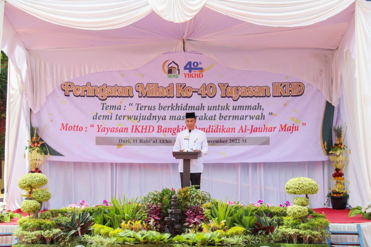 Plt. Asisten Perekohnomian dan Pembangunan menghadiri Peringatan Milad Ke-40