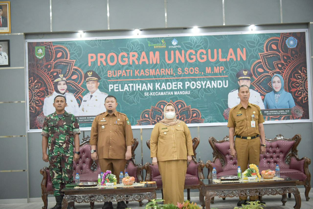 Bupati Bengkalis Buka Pelatihan Kader Posyandu Se-Kecamatan Mandau
