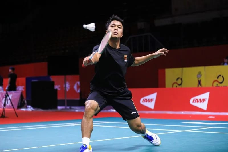 Ginting Amankan Kemenangan Kedua Pada Penyisihan WTF 2022