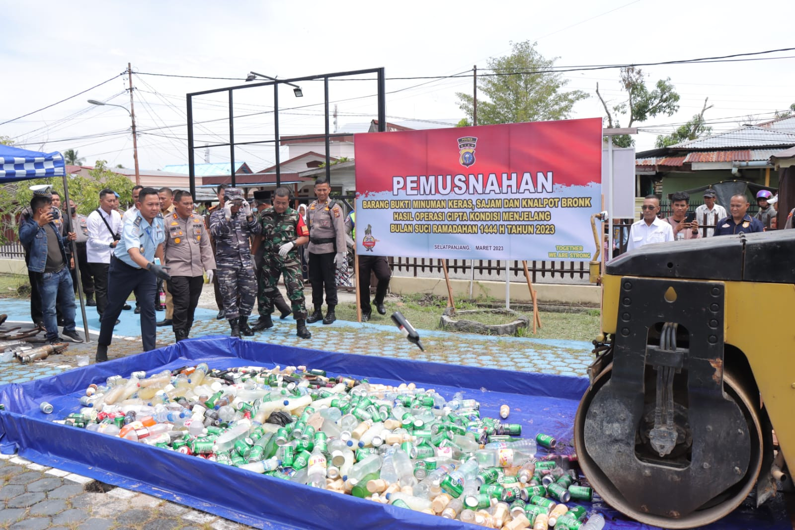 Polres Meranti Musnahkan BB Sitaan Cipkon Jelang Ramadan 1444 H
