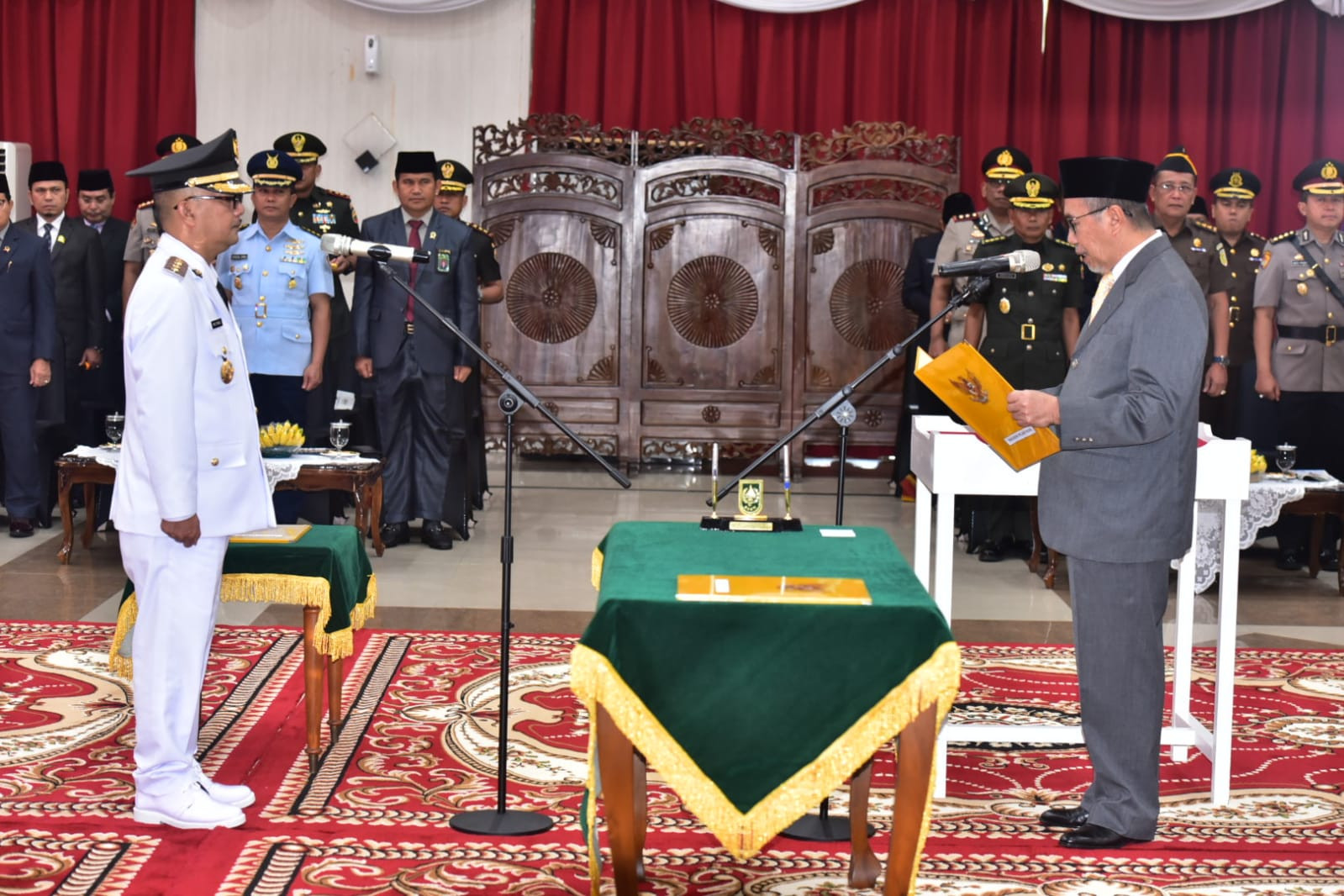 Ini Pesan Syamsuar Kepada PJ Bupati Kampar Muhammad Firduas