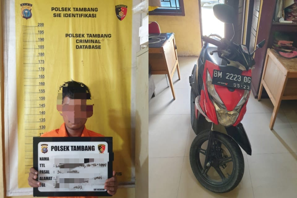 Nekat Mencuri Sepeda Motor di Siang Bolang, Kena Hajar Massa 