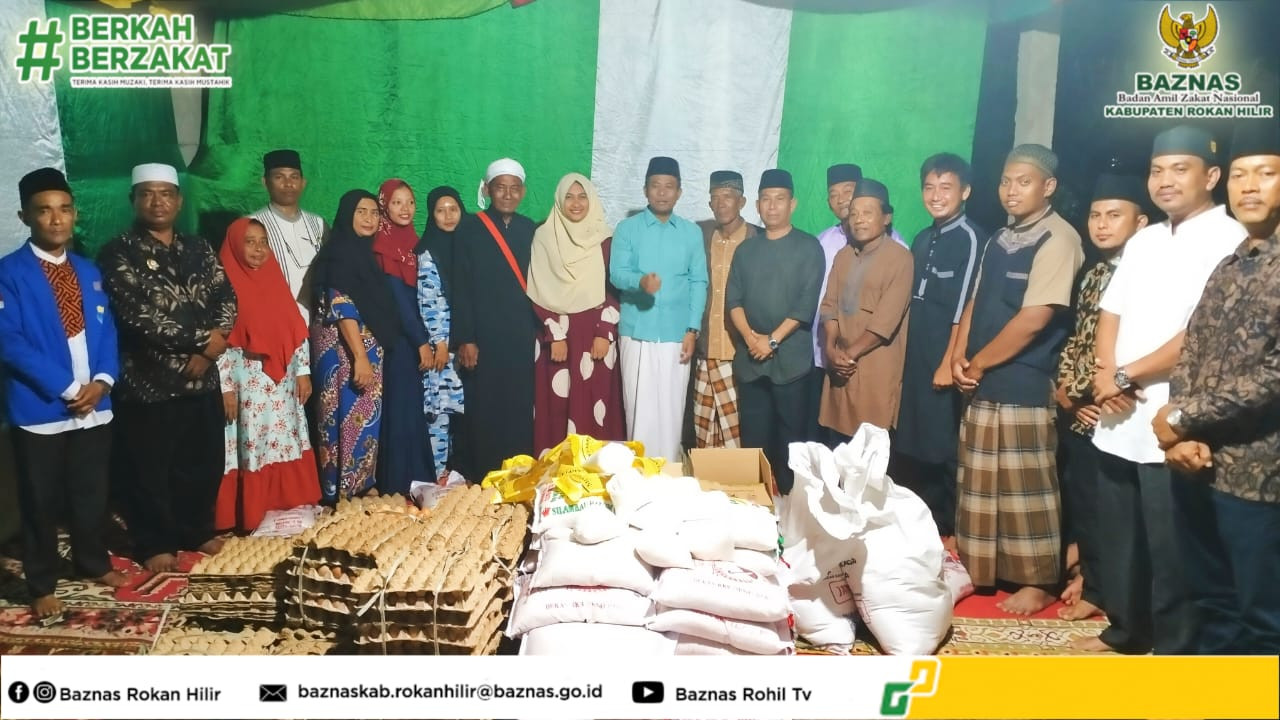 Baznas Rohil Salurkan Bantuan Di Jalan Seiya Bagan Punak 