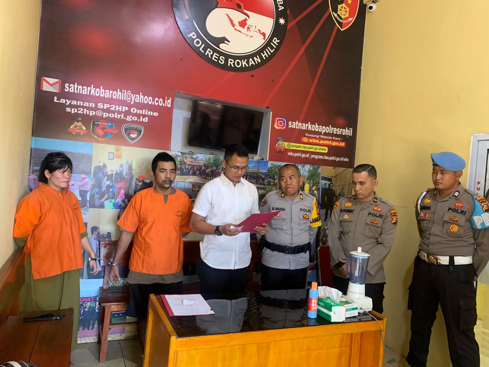 Sabu Seberat 51,16 Gram Sebagai Barang Bukti Dimusnahkan Polres Rohil