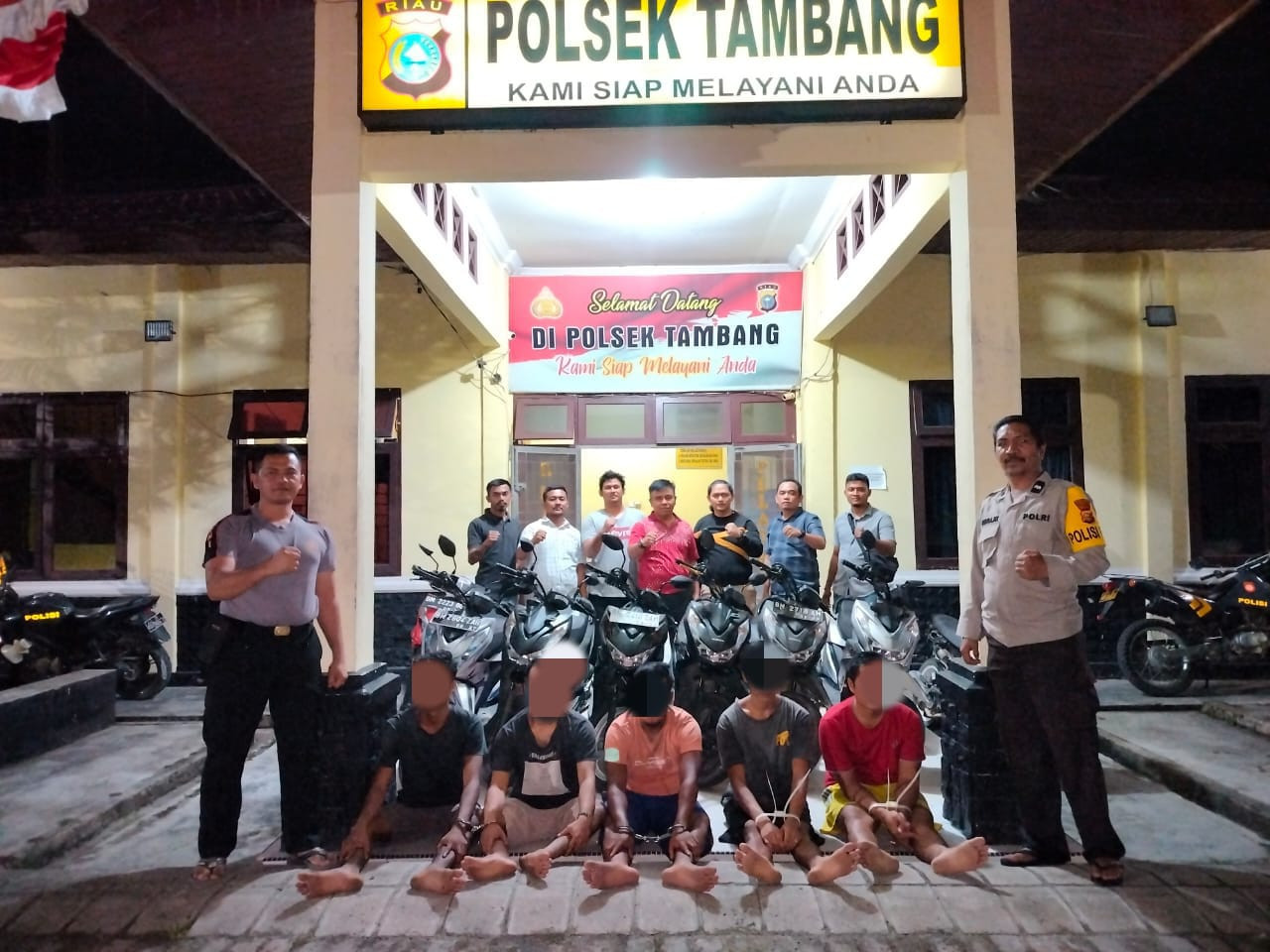  5 Orang Komplotan Curanmor Ditangkap, 8 Unit Sepeda Motor di Amankan