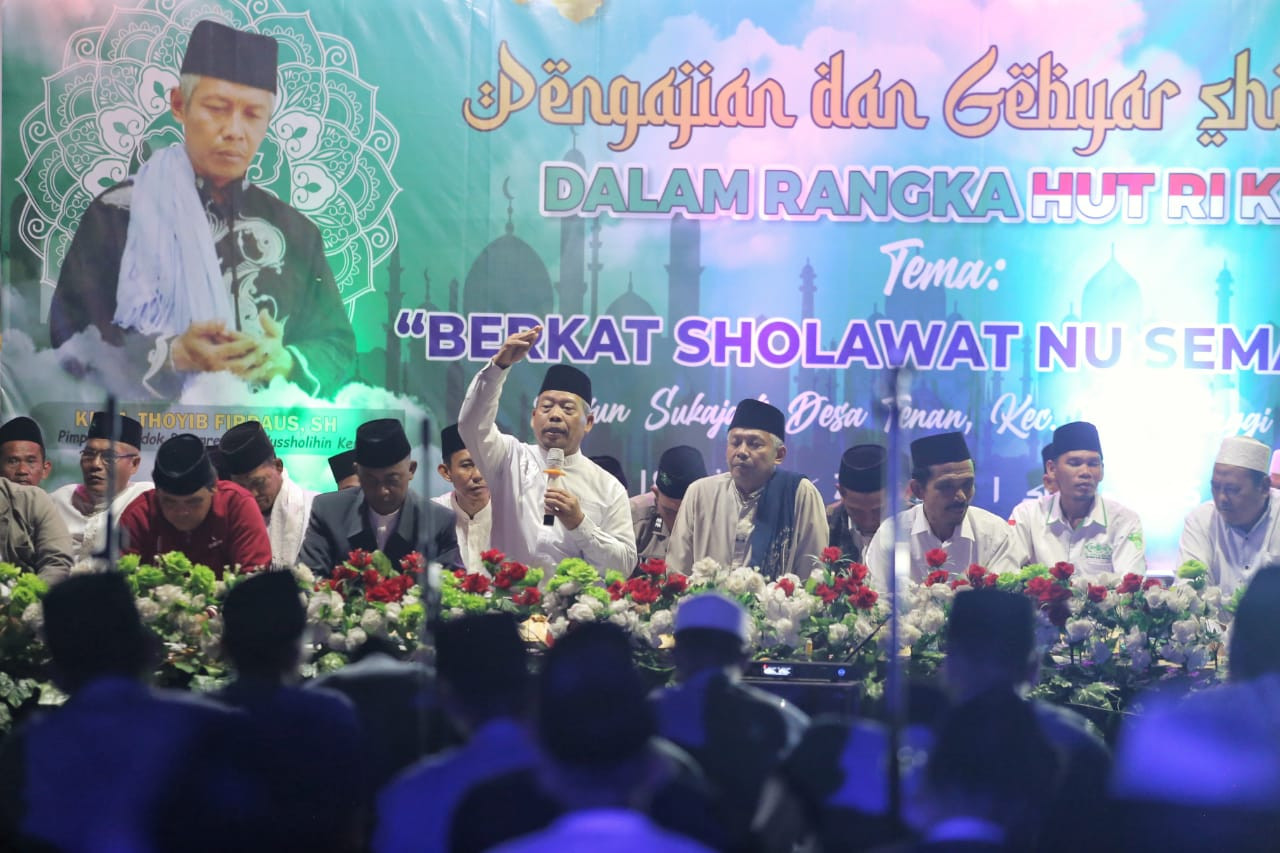 Staf Ahli Bupati M. Mahdi Hadiri Pengajian dan Gebyar Selawat HUT RI ke-78