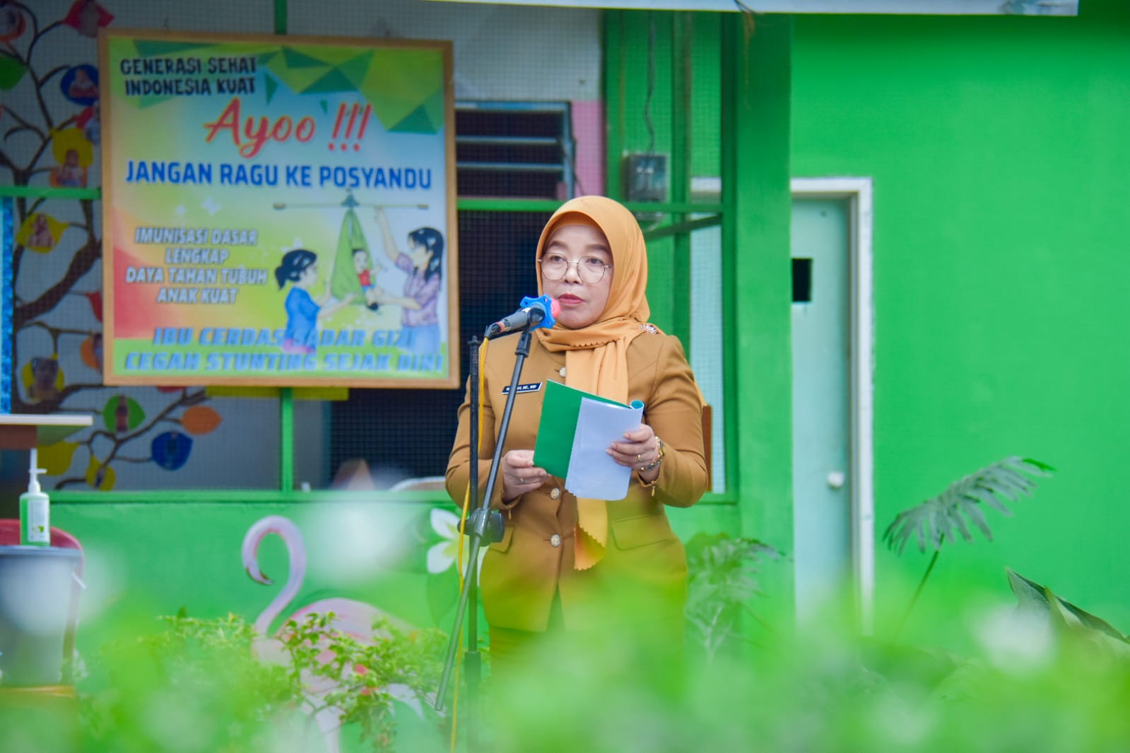 Ramlah, Pj Sekda Kampar Launching Lomba Posyandu Tingkat Kabupaten Kampar