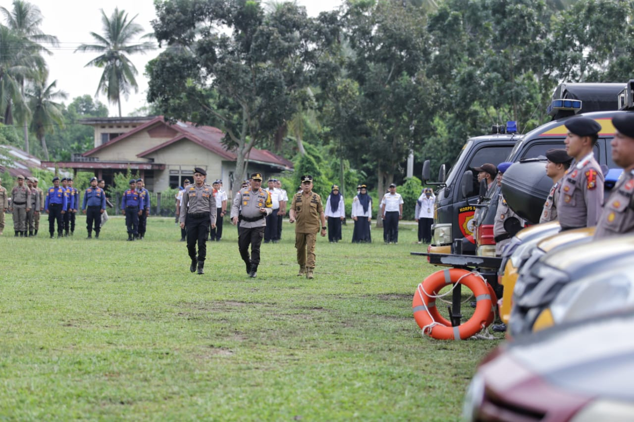 Plt Bupati Asmar Ikuti Apel Gelar Pasukan Operasi Mantap Brata Lancang Kuning