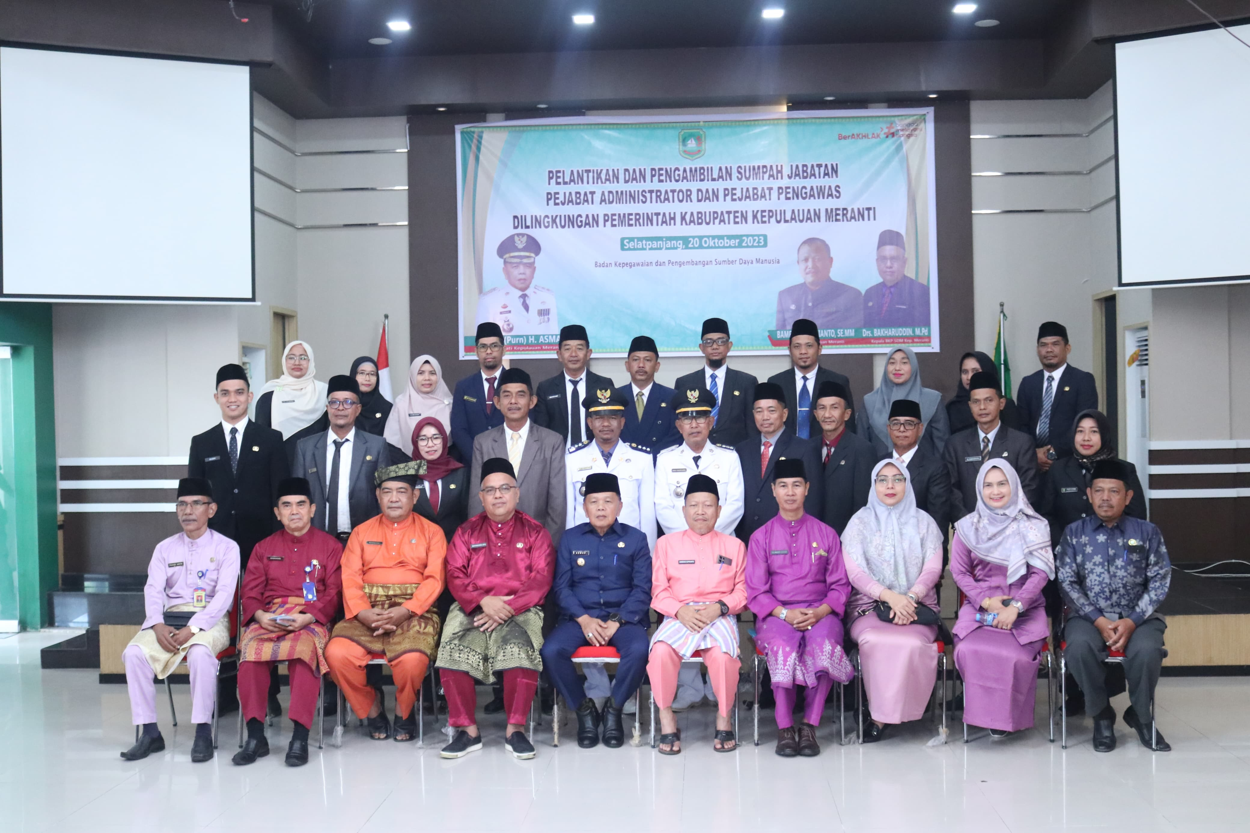 Lantik 23 Pejabat, Plt. Bupati Asmar : Semoga Amanah Dan Beri Pelayanan Terbaik