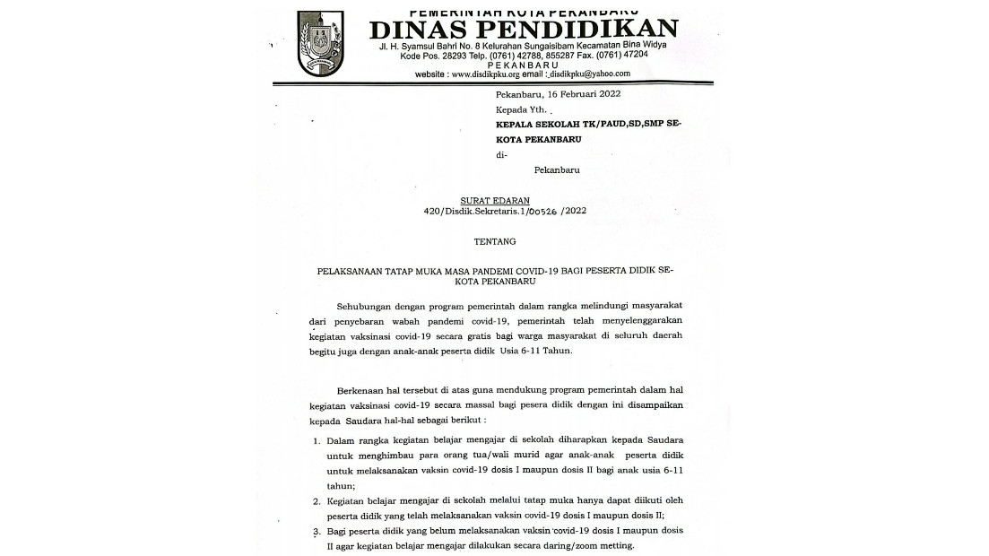 Katanya Cuma Anjuran, Tapi Anak Yang Belum Vaksin Dilarang Datang ke Sekolah