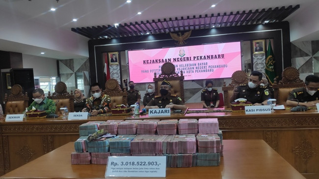 Takut Dipenjara, Seluruh Anggota DPRD Ramai-ramai Setor Uang Reses ke Kejari Pekanbaru