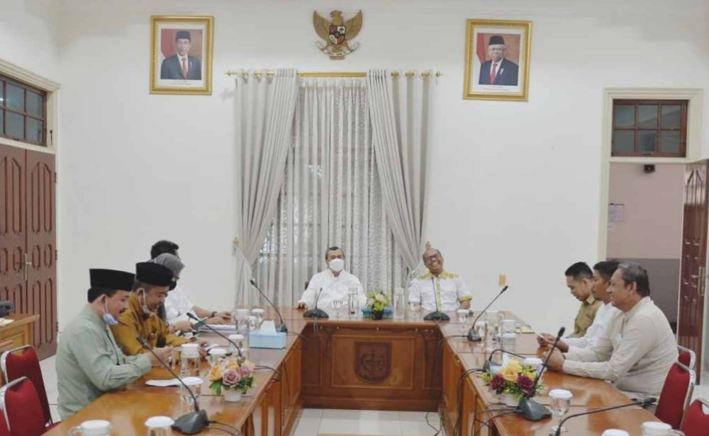 Jelang HUT Nasional Serikat Perusahaan Pers ke-76, Gubri Bertemu Pengurus SPS Riau