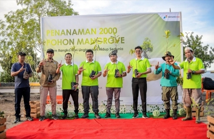 Peringati Hari Lingkungan Hidup, Ribuan Bibit Mangrove Ditanam Di Dumai