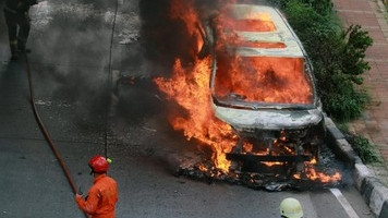 Mobil Terbakar Di Subang, 4 Penumpang Meninggal
