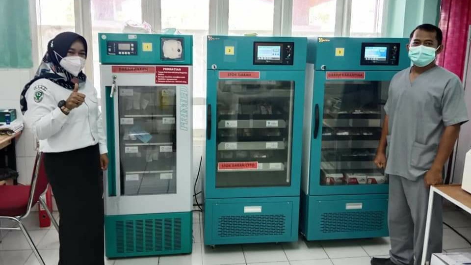 Melihat Bank Darah, Tempat Penyimpanan Darah di UTD RSUD Tengku Rafi\