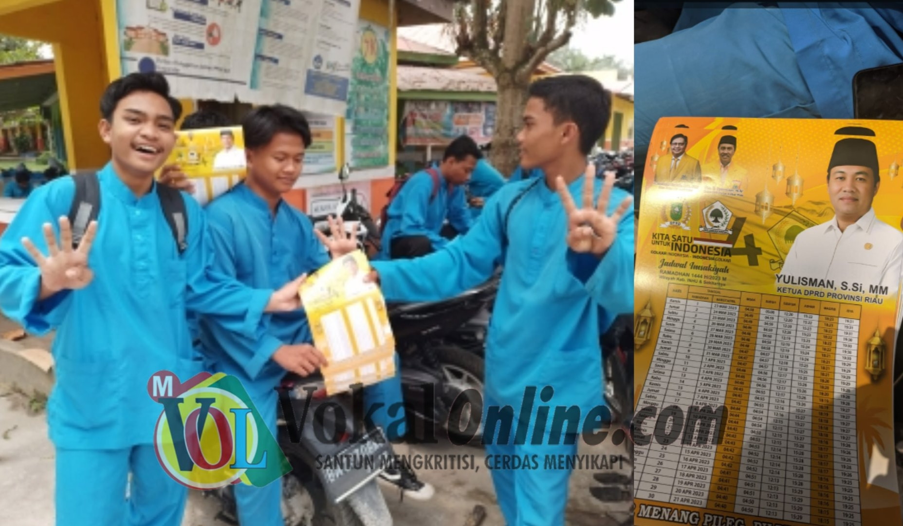 Untuk Pemilu 2024, Partai Golkar Mulai Kuasai Suara Seluruh SMA Sederajat di Inhu