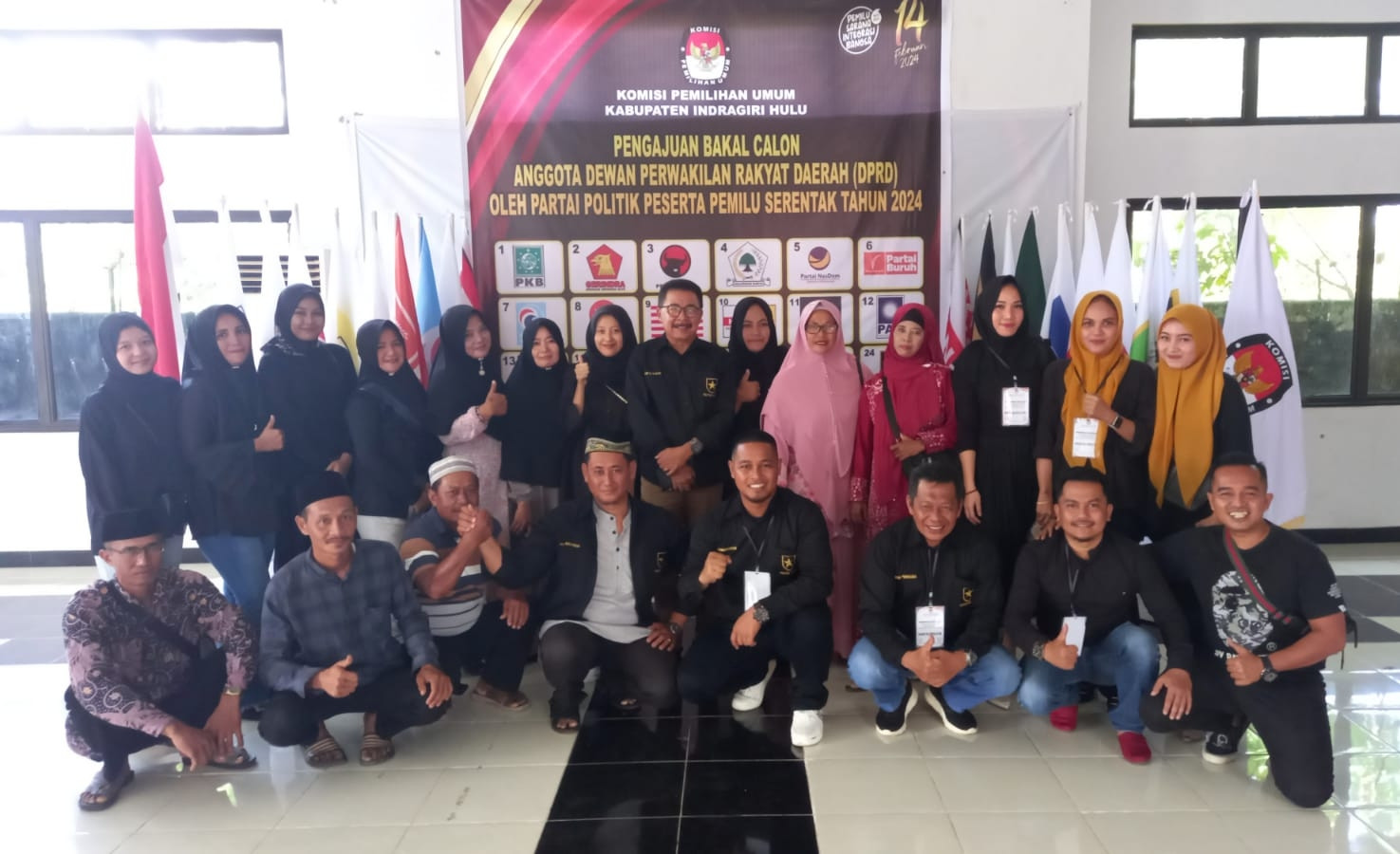 Partai Ummat Daftarkan 40 Caleg ke KPU, Hermansyah: 1 Dapil Satu Kursi di DPRD Inhu