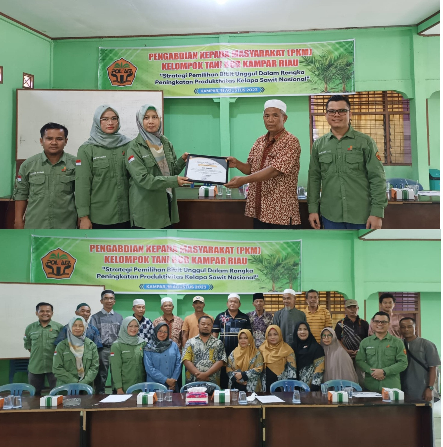 Pengabdian ke Masyarakat, Dosen Politeknik Kampar Buat Pelatihan Pemilihan Bibit Sawit Unggul