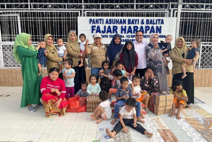 5 Panti Asuhan di Kota Pekanbaru Dapat Santunan Sembako Dari PKDP