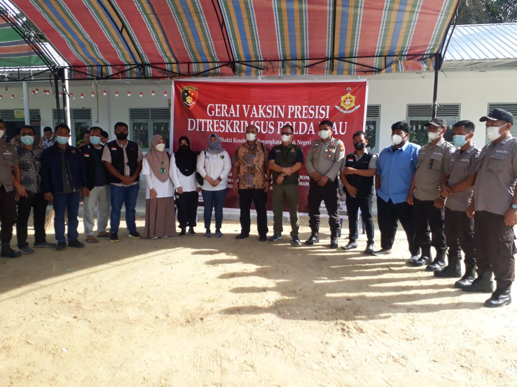 PT Tasma Puja Bekerjasama Dengan Polda Riau Gerai Vaksin Presisi