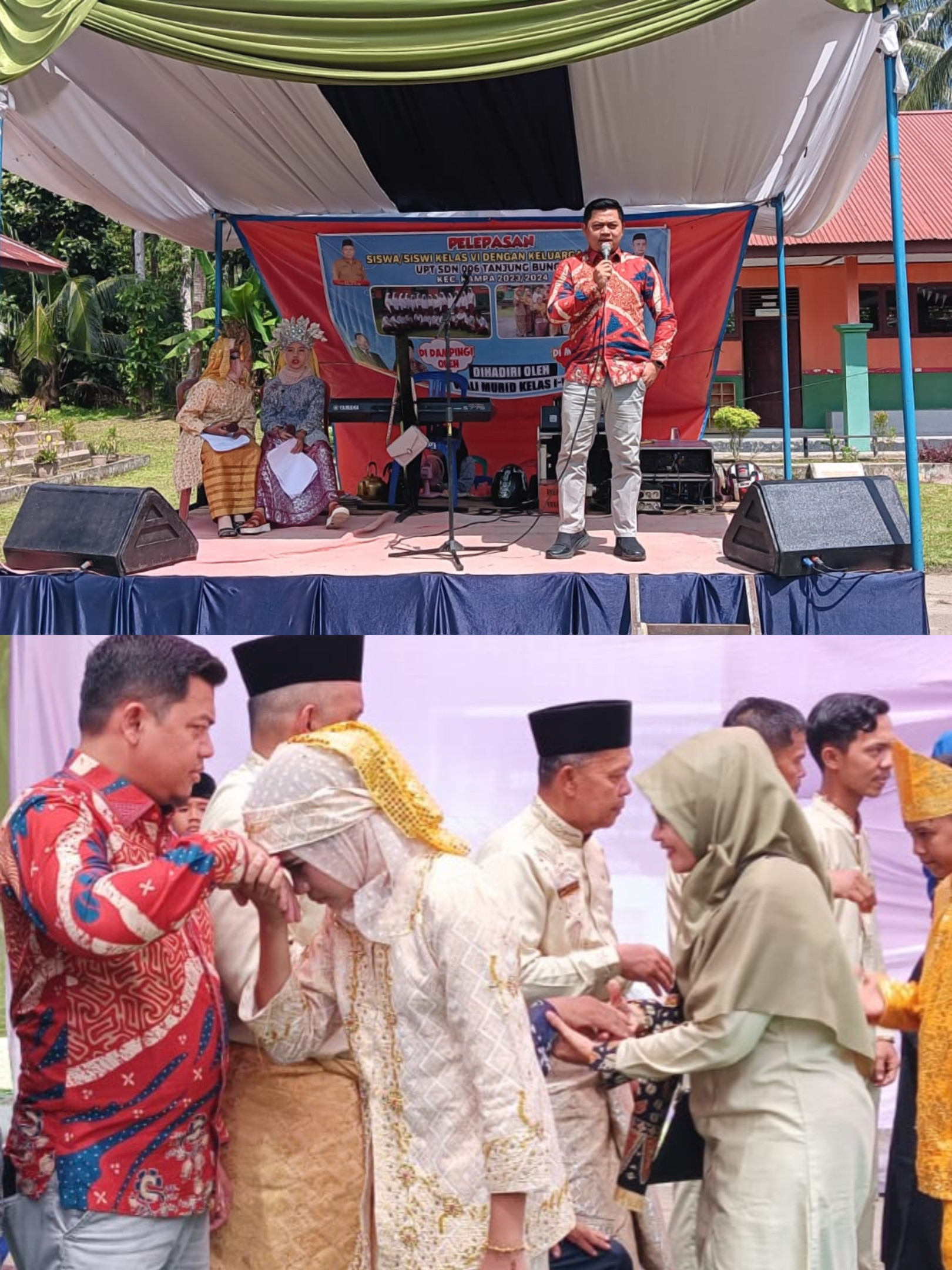 Caleg PKS Dapil IV Jhoni Fasla Maazat Hadiri Acara Perpisahan SD 006 Tajung Bungo